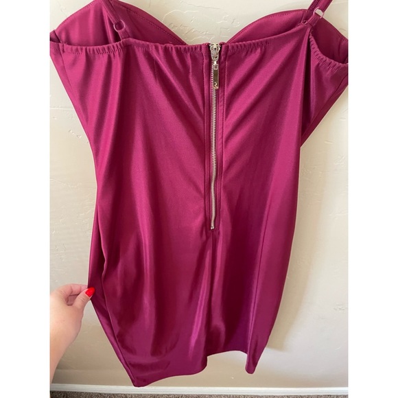 RARE LONDON CORSET MIDI DRESS SZ L 8 - Picture 5 of 6